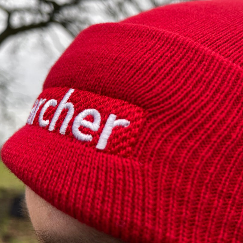 Searcher Detecting Cool Cuffed Beanie - Red