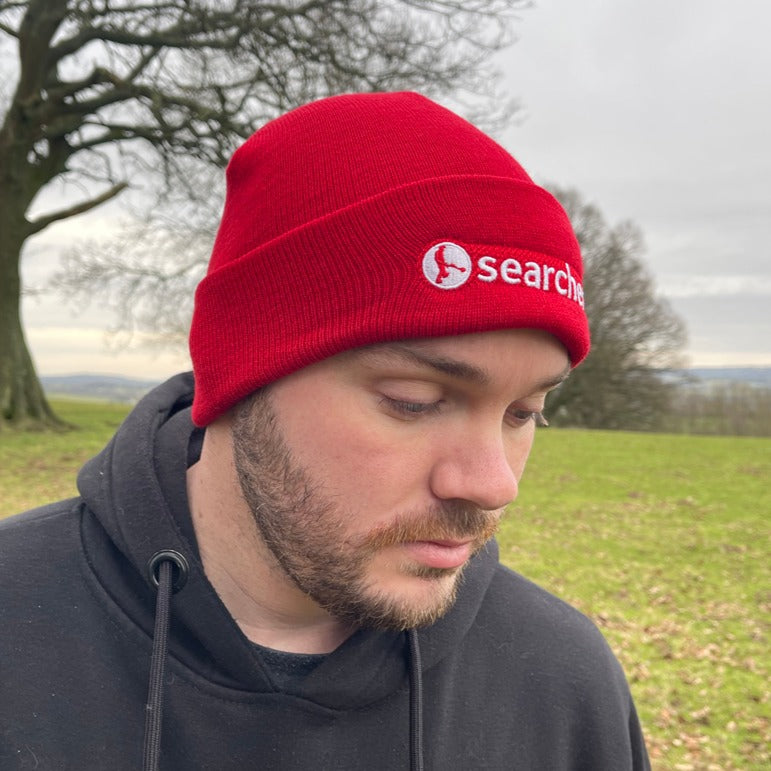 Searcher Detecting Cool Cuffed Beanie - Red
