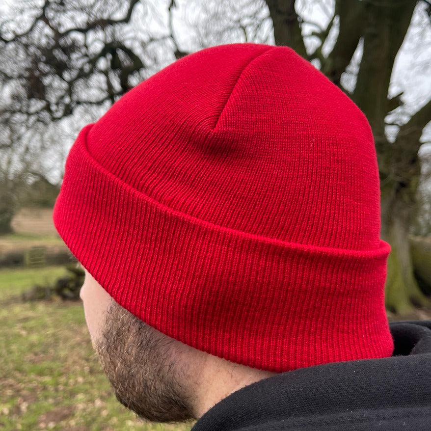 Searcher Detecting Cool Cuffed Beanie - Red
