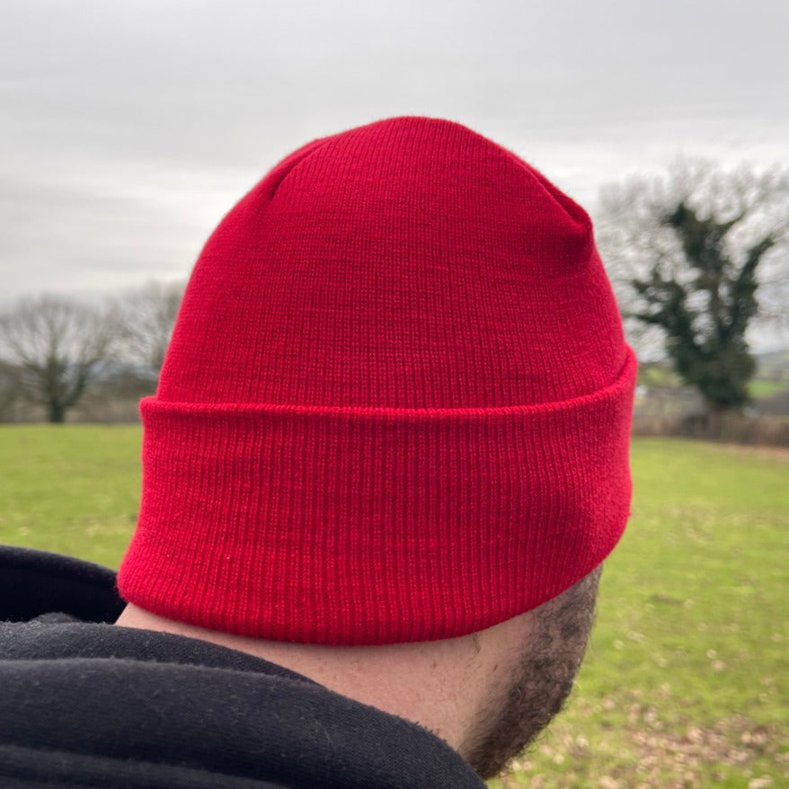 Searcher Detecting Cool Cuffed Beanie - Red